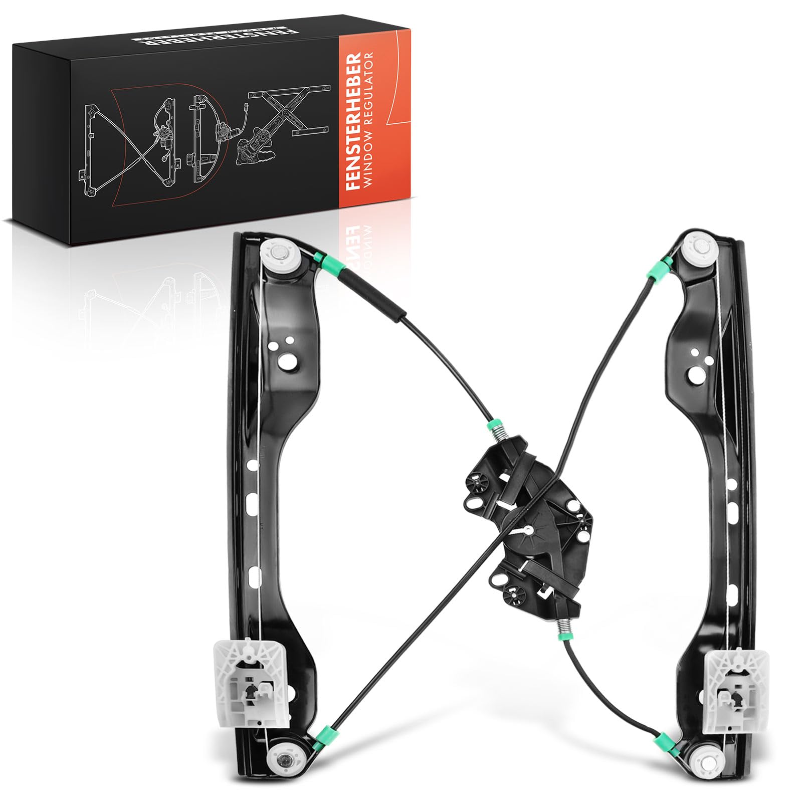 Frankberg Window Regulator Front Right Compatible with XC60 156 SUV 2008-2017 XC70 II 136 Estate 2013-2016 Replace # 30784829