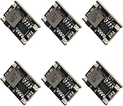 3.3V Regulator 6pcs Mini Reducer DC 4.75-23V 5V 12V Buck to 3.3V Buck Converter Board 1.8A Output Mini360 Small Size Aircraft Model MP1584EN Power Module3.3 Volts