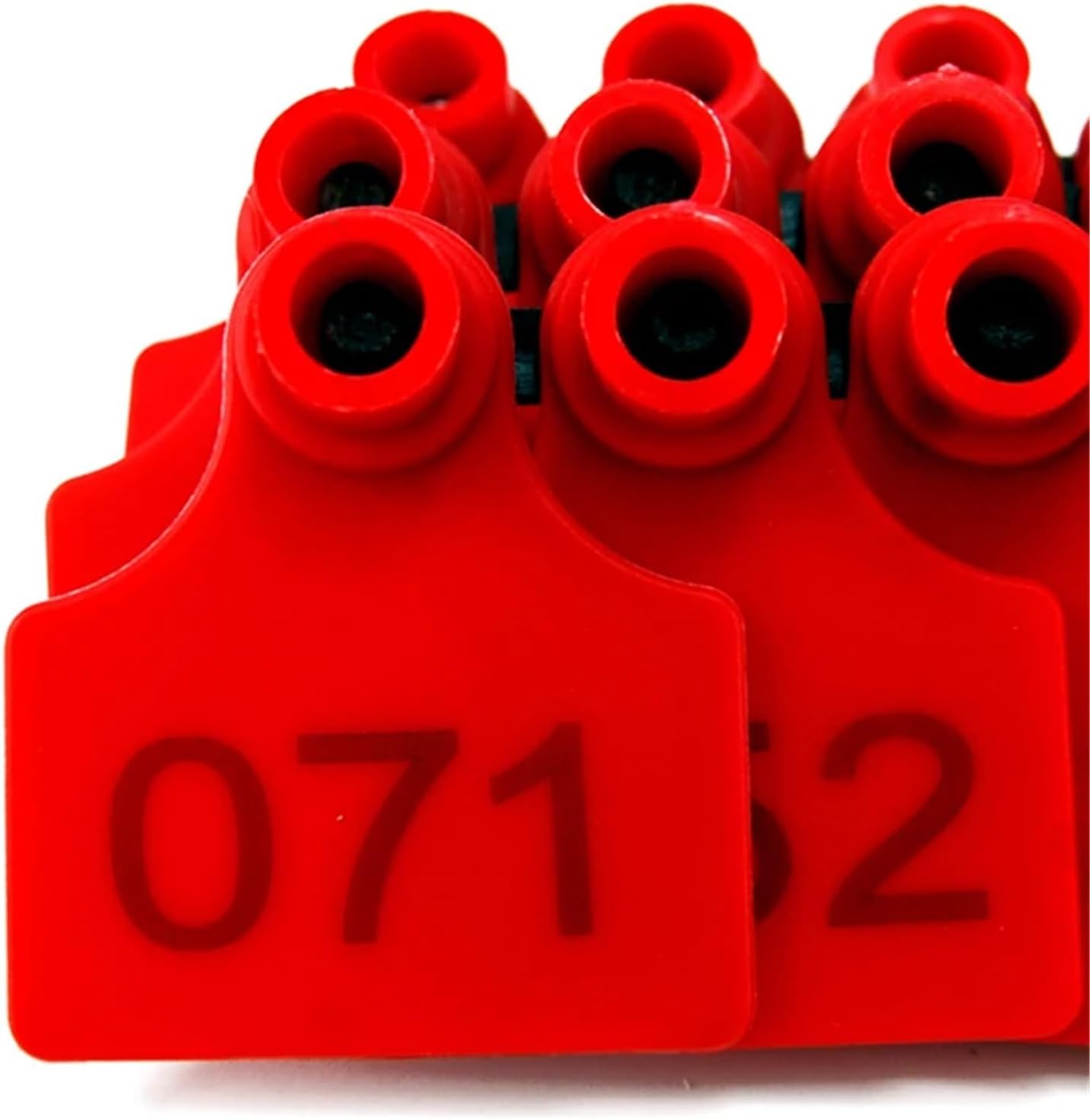 Durable 500Pcs Farm Animal Eartags and Pig Ear Tags, Livestock Supplies, Plastic TPU Identification Label for Cow Cattle Goats Sheep(Green)