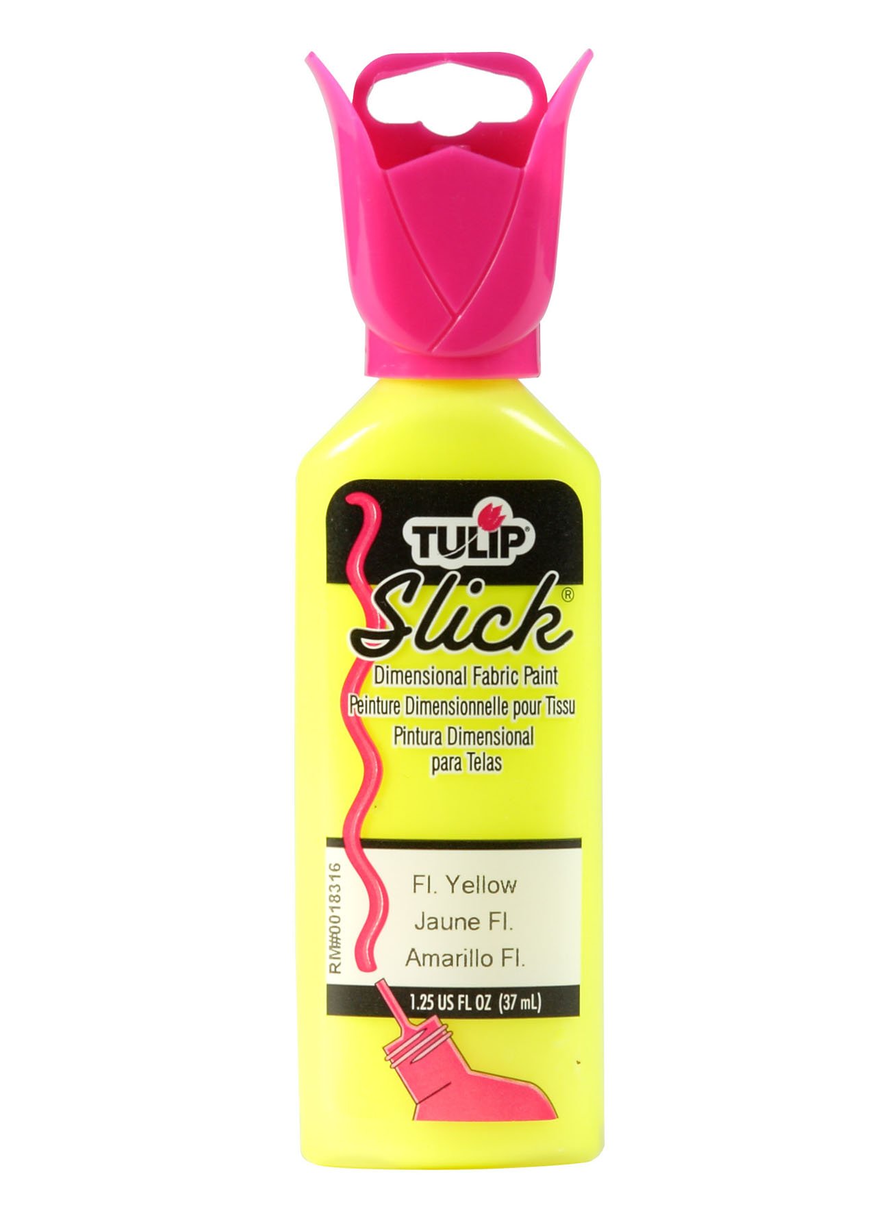 Tulip Slick Neon Yellow Dimensional Fabric Paint - 1.25oz