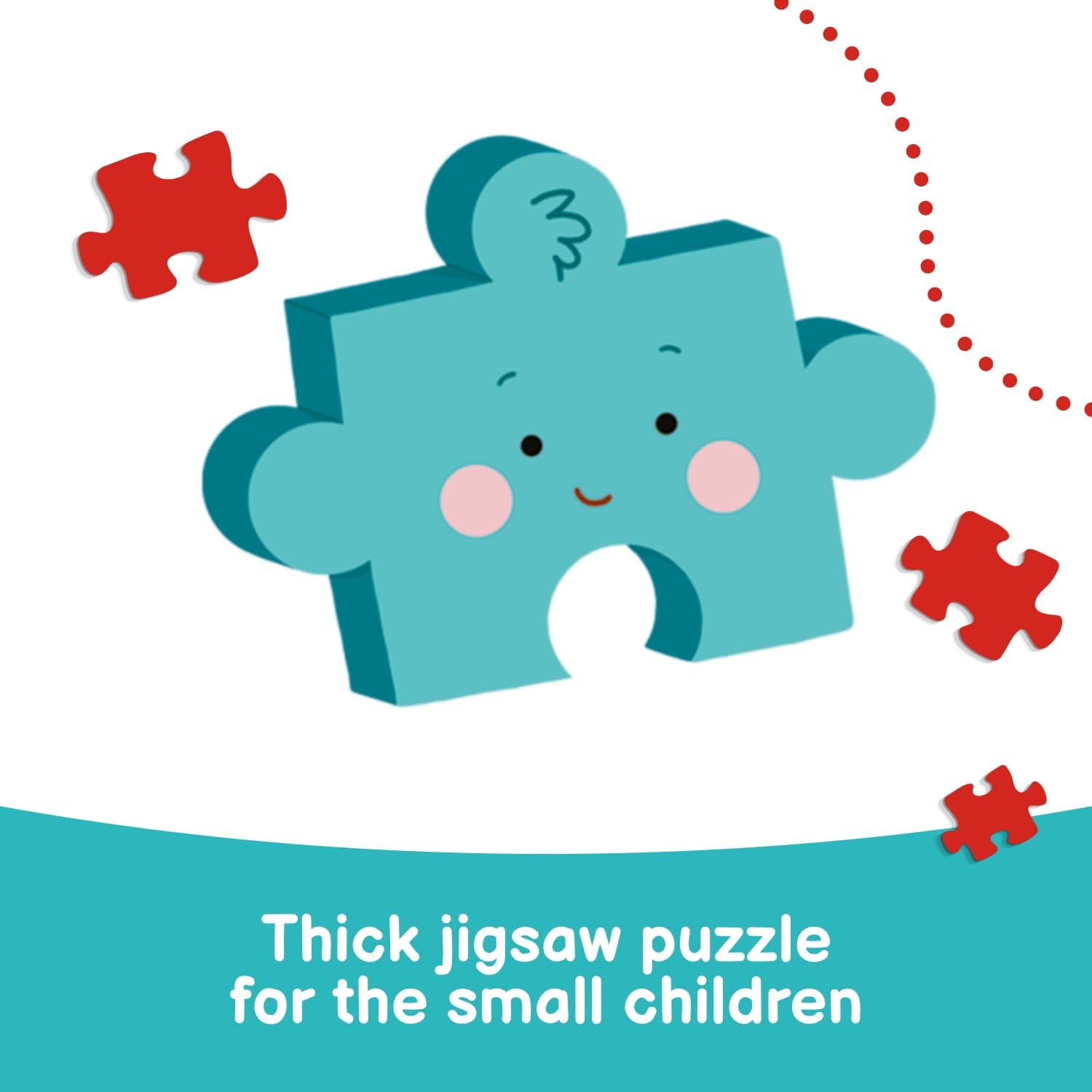 Trefl Animals 4in1 Jigsaw Puzzle Baby Classic DIY Puzzle, Creative Fun, Classic Jigsaw for Adults and Children from 2 Years Old