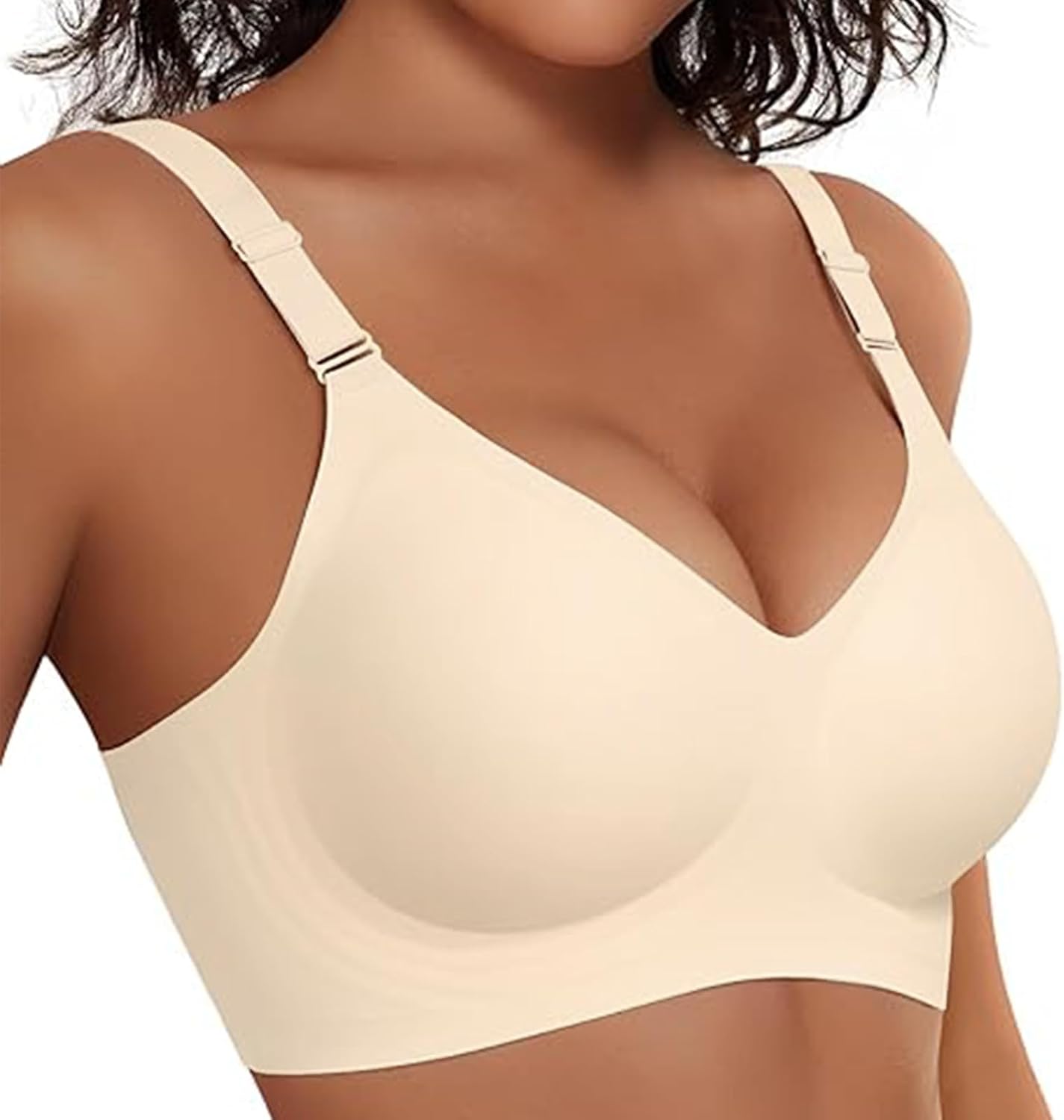 Jelly Bras for Women No Underwire Wireless Bra Soft Wireless Push Up Bra Full Support Lift Everyday Seamless Sport Bras