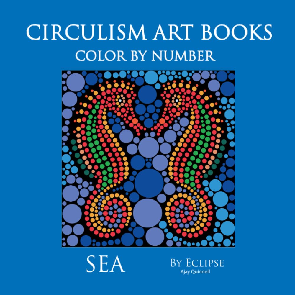 Sea ; Color by Number Circulism book : Standard Paper Edition