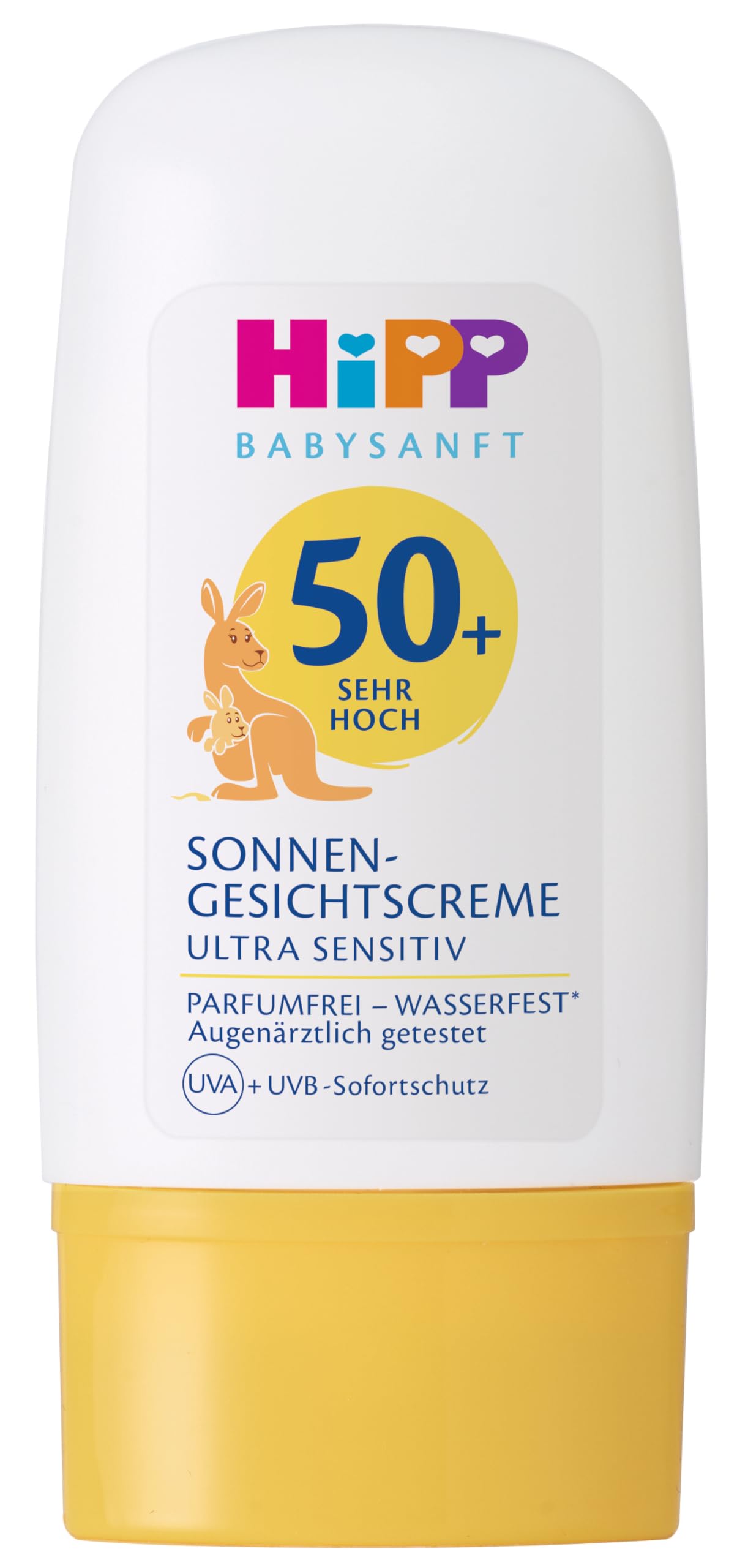 Hipp Babysanft Sonnen Gesichtscreme Lsf (Spf) 50+, Parfumfrei & Wasserfest, Ideal Für Sensible Baby- Und Kinderhaut, 30Ml