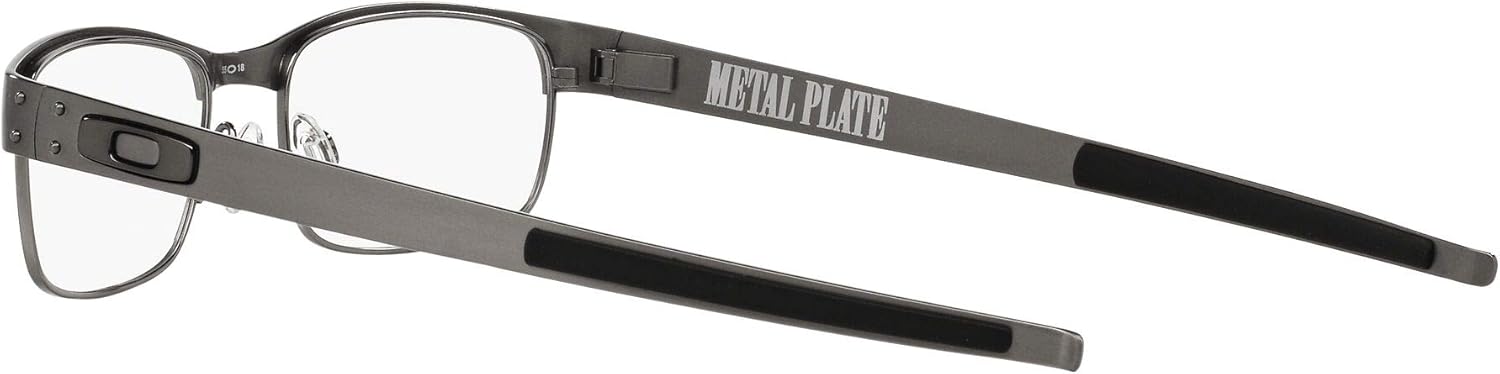 Oakley mens Ox5038 Metal Plate Titanium Rectangular Prescription Eyewear Frames