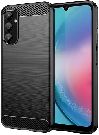 Case for Galaxy A25 5G Case, Samsung A25 5G Case, Ultra Slim Phone Cover with Shock-Absorption TPU Rubber Protective Cases for Samsung Galaxy A25 Black