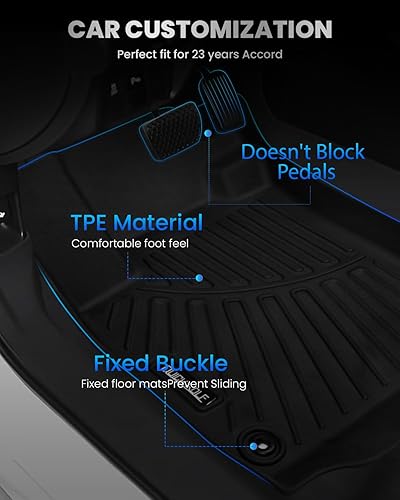 Miniatura 2 de Alfombrillas de coche para todo tipo de clima para ChevroletChevy Trax LS1RSLT2RSACTIV 2024 Trax TPE 2024, accesorios interiores antideslizantes sin