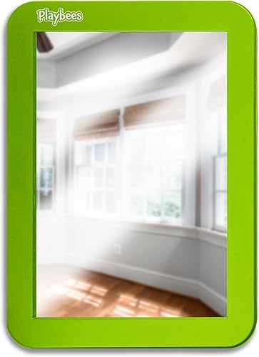 Miniatura 13 de Playbees Espejo magnético para casillero, paquete de 2 (verde) - Ideal para casillero escolar, baño, refrigerador, gabinete de oficina, caja de