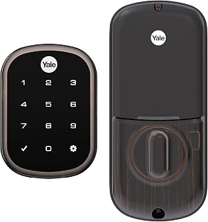 Assure SL Deadbolt Lock, Oil Rubbed Bronze Keyless Entry Door Lock with Electronic Touchscreen with Keypad for Code Entry, YRD256-NR-0BP
