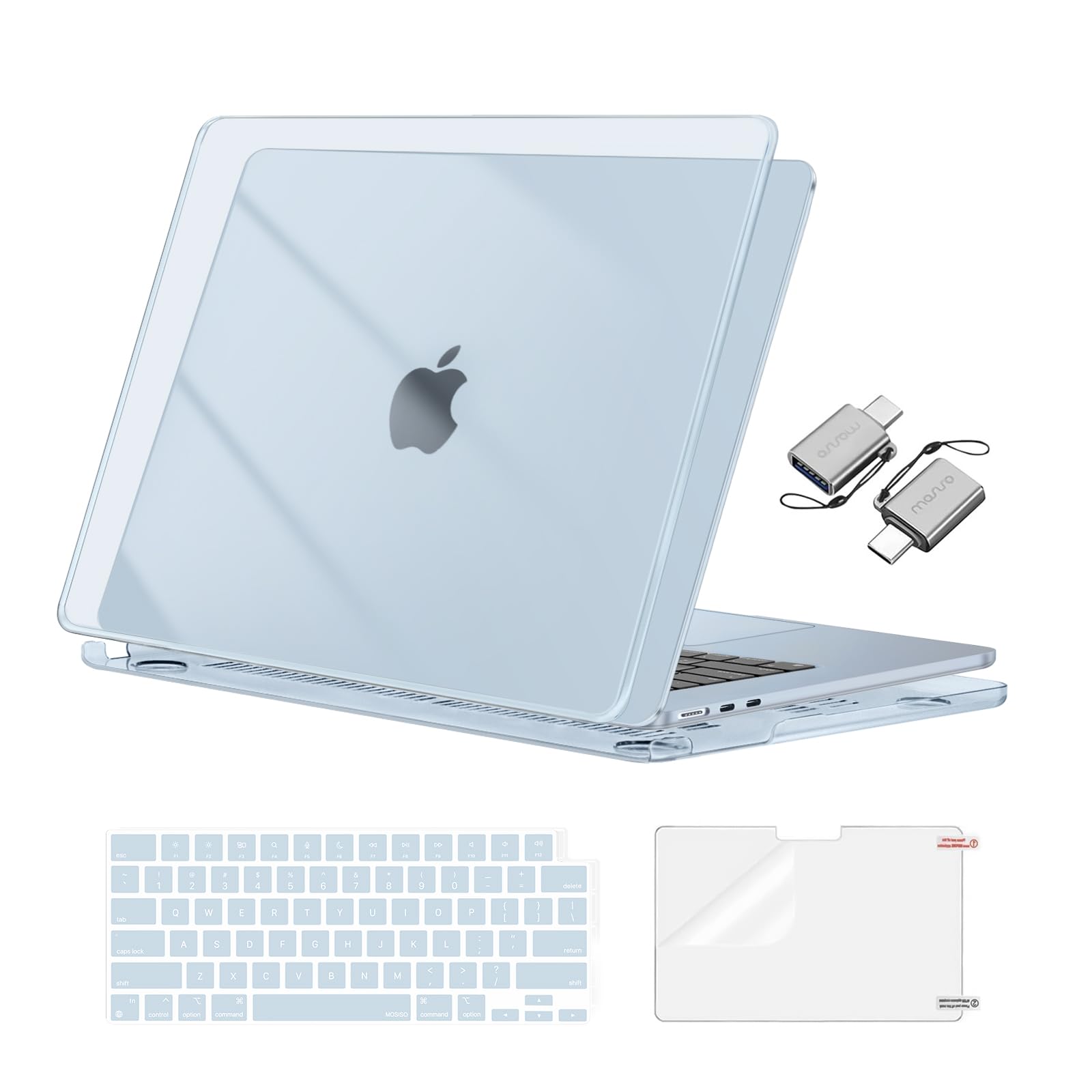 MOSISO Compatible with MacBook Air 15 inch Case M5 2026 M4 M3 M2 2025-2023