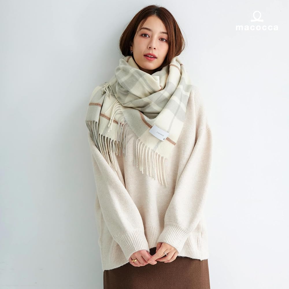Amazon.co.jp: [マコッカ] 内モンゴル産 カシミヤ 100% 大判 ストール