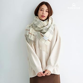 Amazon.co.jp: [マコッカ] 内モンゴル産 カシミヤ 100% 大判 ストール