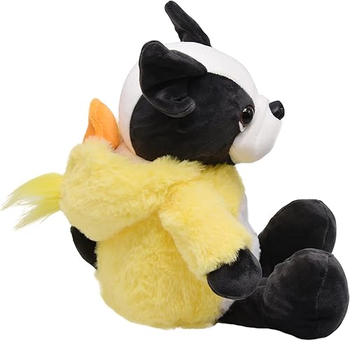 Miniatura 4 de BABOLI Animales de peluche de bulldog francés con adorables disfraces de estilo pato, súper lindo animal de peluche para regalos de cumpleaños o