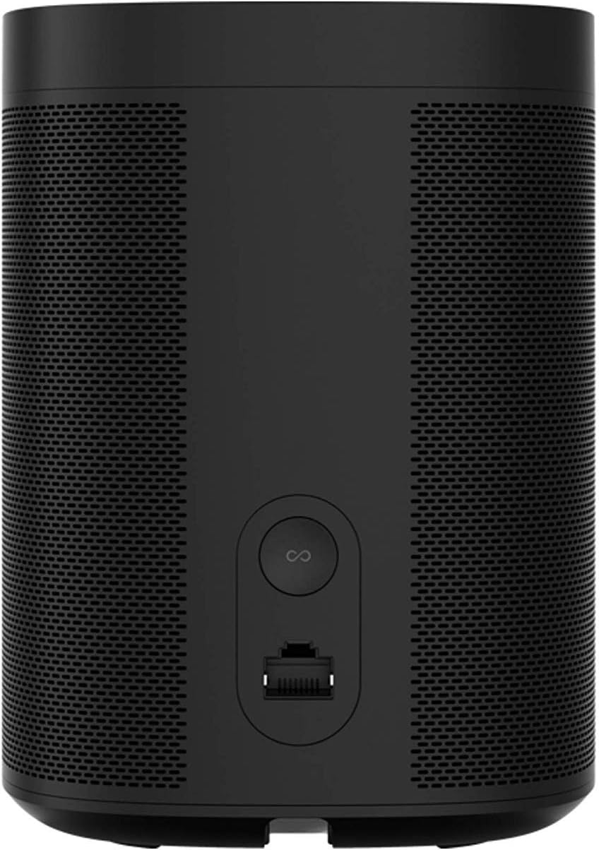 sonos one 2 pack gen 2 smart speaker with built in alexa voice control wi fi black