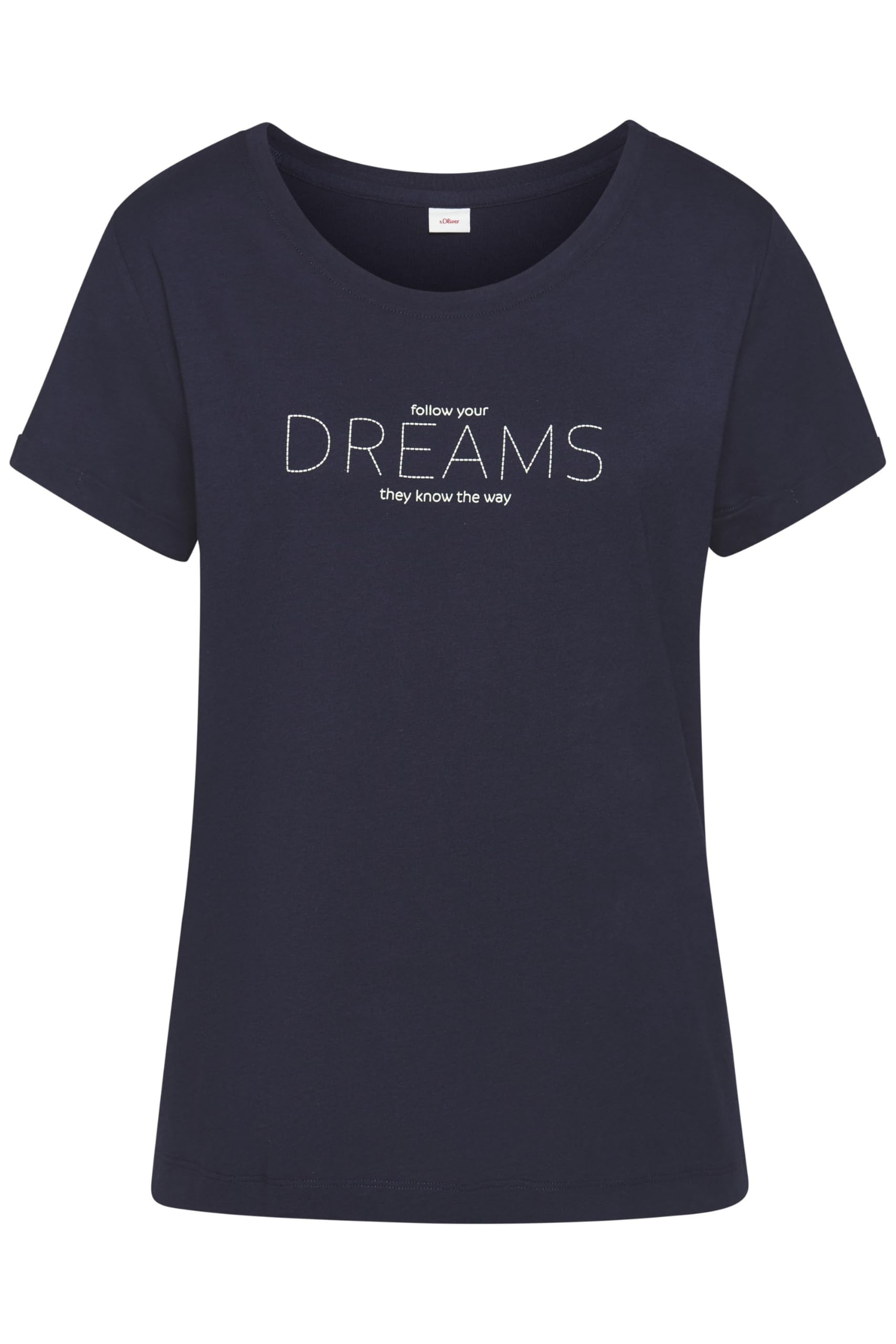 s.Oliver Women's Ak-53-51 T-Shirt, darkblue, 6/8 UK