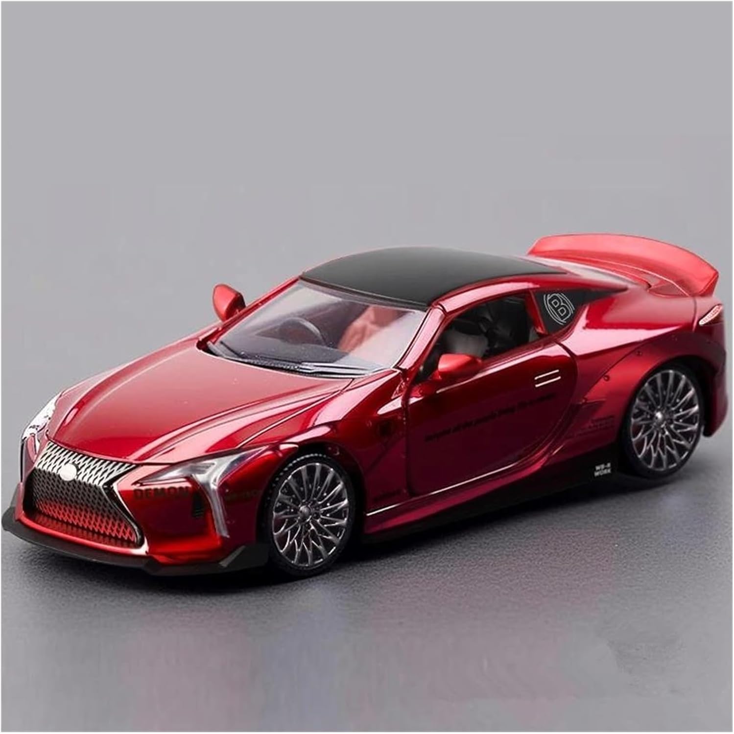 Scale car Model 1:32 for LC500 Alloy Sport Car Model Diecast Metal Racing Vehicle Enthusiast Ornament Suitable for Decoration(Red)