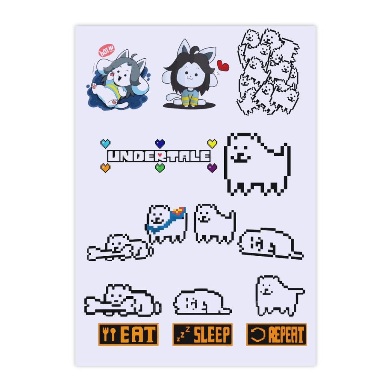 undertale　紙製雑貨　戌年　特典　犬みくじ　4点セット＋ステッカー undertale 紙製雑貨 戌年 特典 犬みくじ 4点セット＋ステッカー