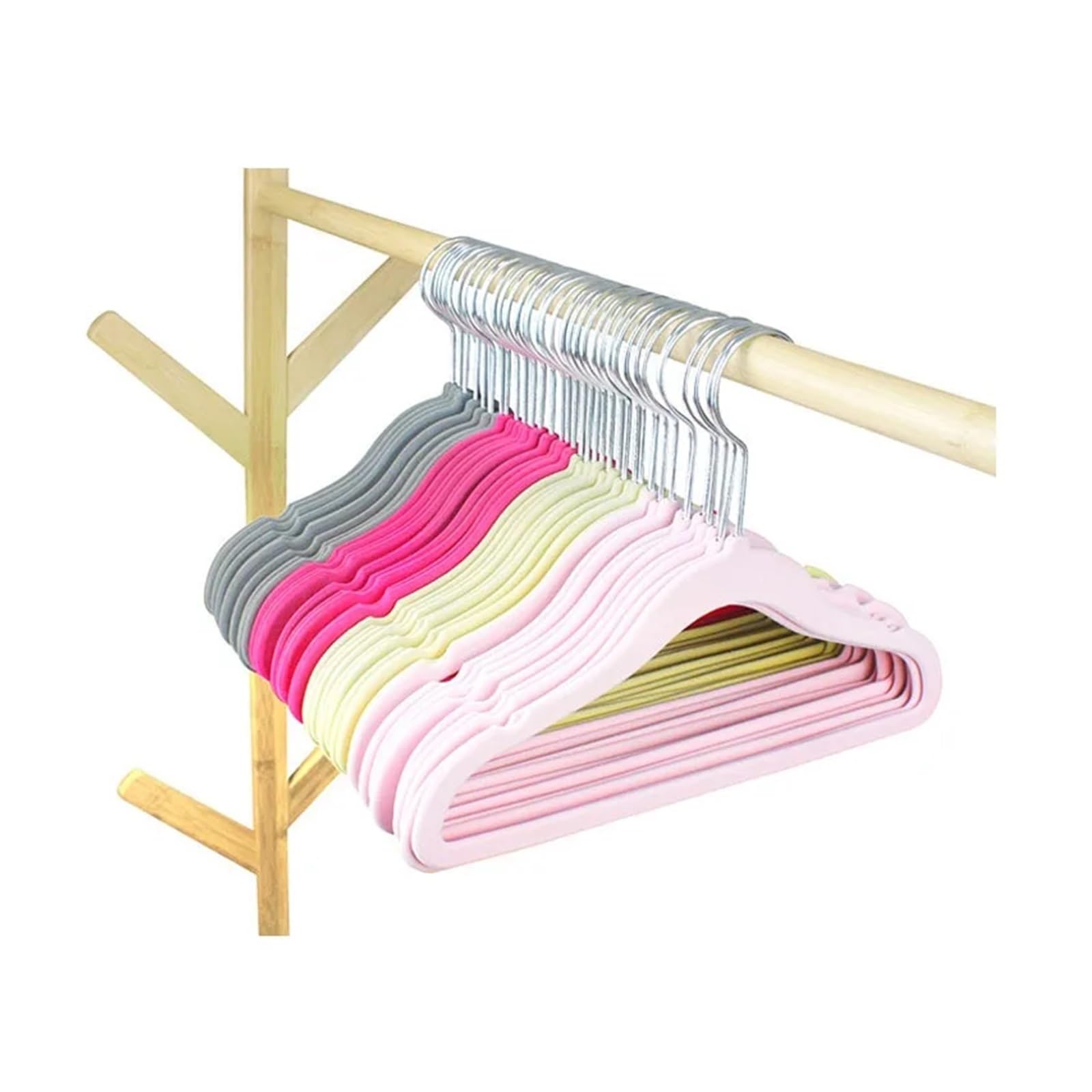 Samt Kleiderbügel rutschfeste Samt-Kleiderbügel, 10 Stück, Filz-Kleiderständer for Rock, Kleid, Schrank, Kleiderschrank, Aufbewahrungsregal(Type 8-10PCS)