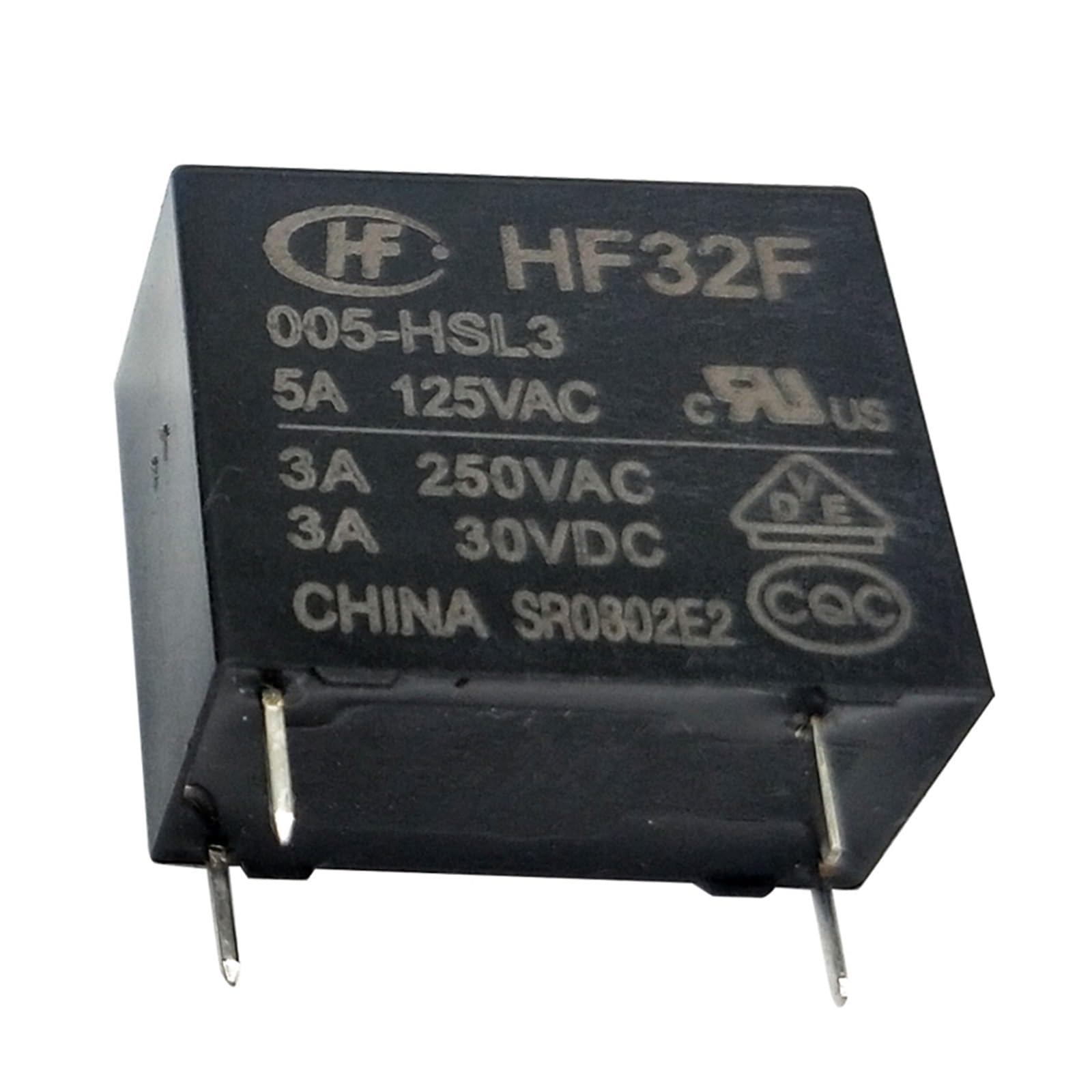 Relais HF32F-024-HSL3 24V à commutation stable 5A pour régulation thermique