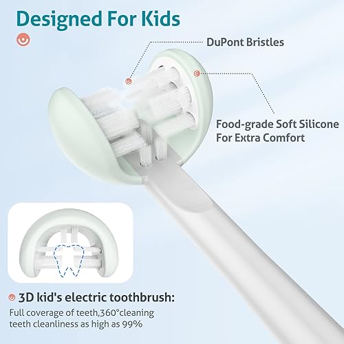 Miniatura 9 de Cabezales de repuesto para cepillo de dientes Razoko Kids paquete de 6