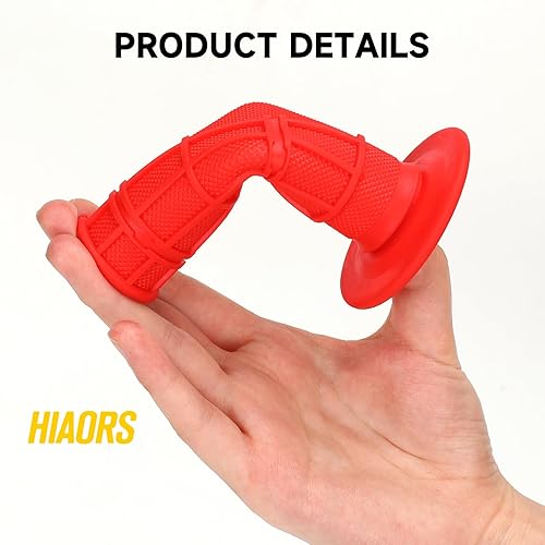 Miniatura 3 de HIAORS 78 '' 0.866 in Rojo Izquierdo y Derecho Agarraderas para Honda Arctic Cat 250 Polaris Sportsman Kawasaki Recon Forman 450 Big Red ATV 4