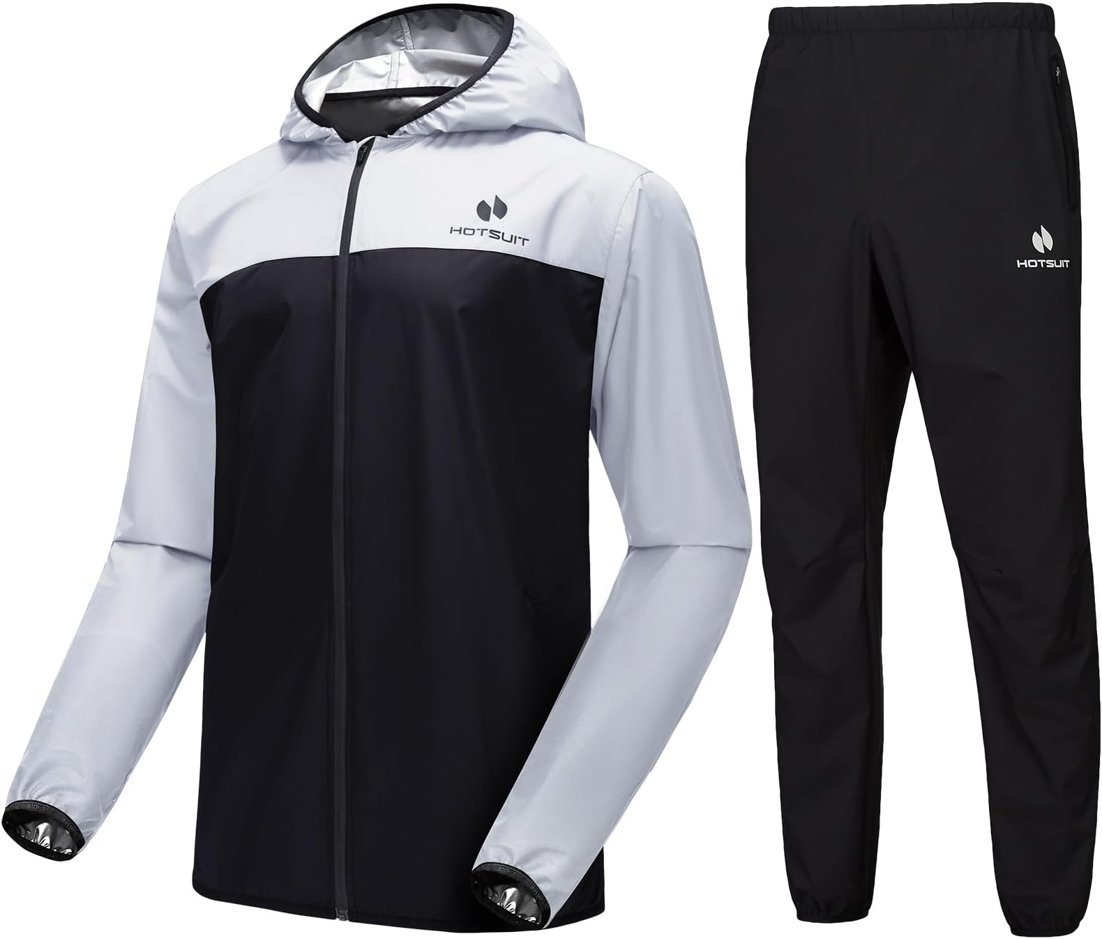 HOTSUIT Sauna Suit for Men Sweat Suits Gym Workout Exercise Sauna Jacket Pant Full Body