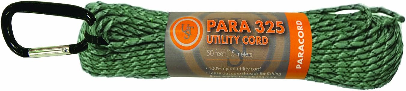 UST Heavy Duty Paracord, 325 Pound, 50 feet, Black : Sports & Outdoors