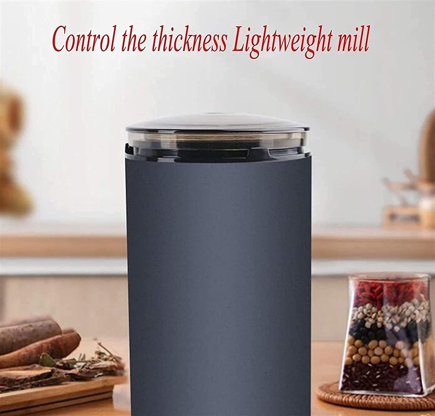 Electric Coffee Grinder - Copper - 1.7oz Capacity with Easy On/Off Button. Cleaning Brush Included