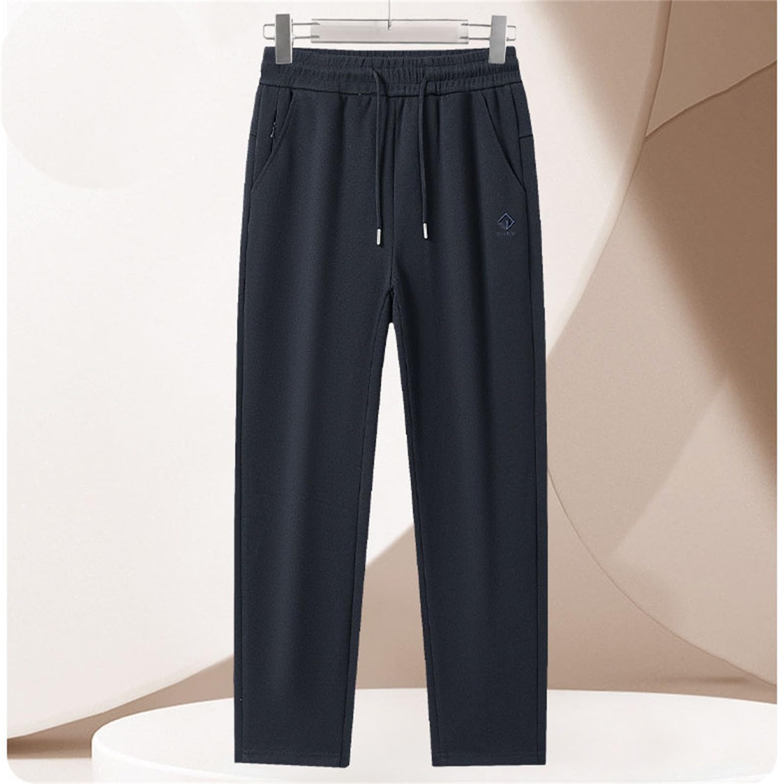 Pantalones Hombre Pitillo Chandal,Pantalones Deportivos De Invierno para Hombre CáLidos E Informales con Rodilleras Y CalefaccióN