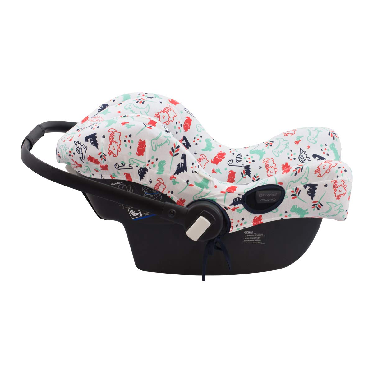 JYOKO KIDS Bezug für Autositz kompatibel mit Bugaboo Nuna by Turtle, aus Baumwolle (Dino Party)