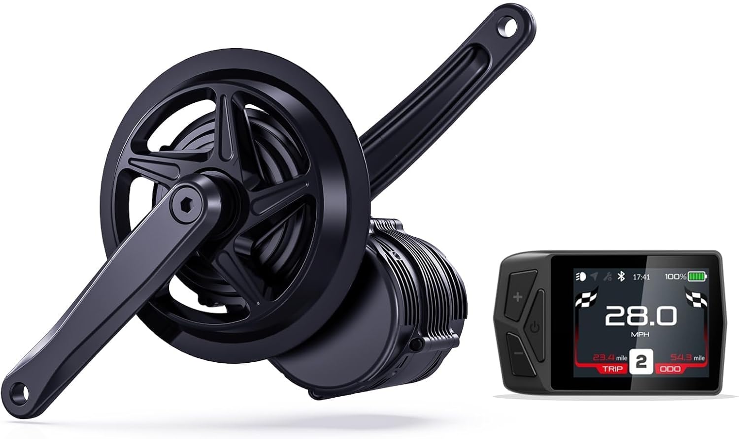 TSDZ-8 750W Mid-Drive Ebike Conversion Kit with Optional Battery - Upgrade Your Ride with Powerful Electric Bike Kit (68mm/73mm BB Length, Universal Fit)