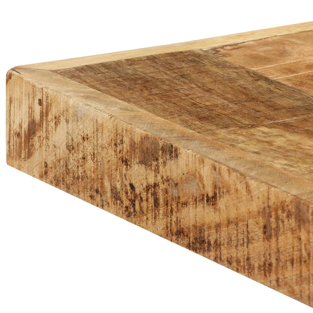 vidaXL Brut Table à Dîner Table de Salle à Manger Table de Repas Table de Cuisine Meuble de Cuisine Maison 160x80x75 cm Bois de Manguier Massif