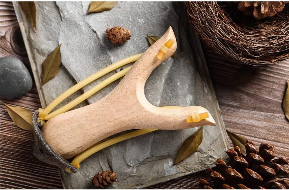 Beginner-Friendly Wooden Catapult Toy, Outdoor Hunting Skill-Training Catapult Toy, Used for Enhancing Focus, Physical Coordination and Muscle Control, as Well as Relieving Stress. 4 Pack