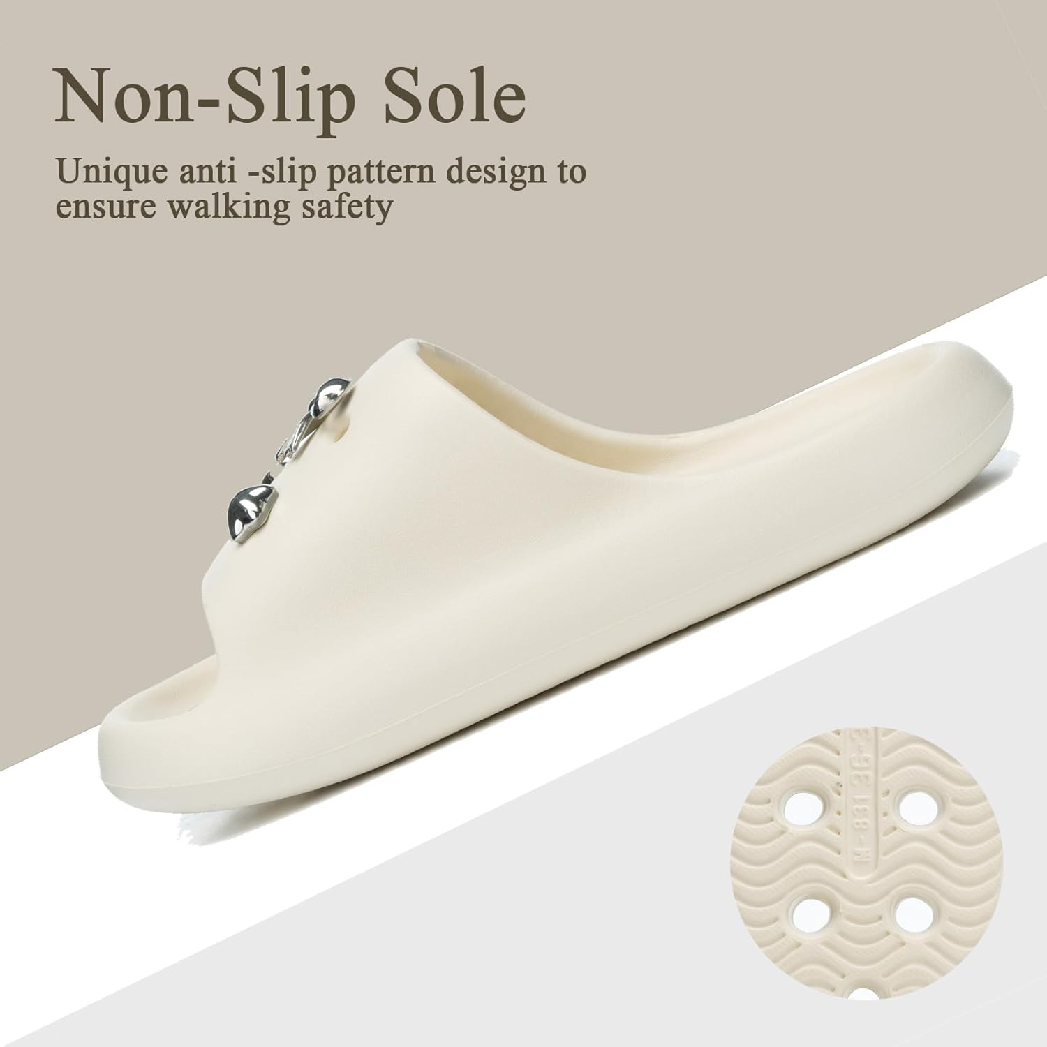 Shower Shoes with Drain Holes Exquisite Accessories for Women Gym Shower Slippers Slides Quick Drying Bathroom Beach Sandals Lightweight Non-Slip - Image 5