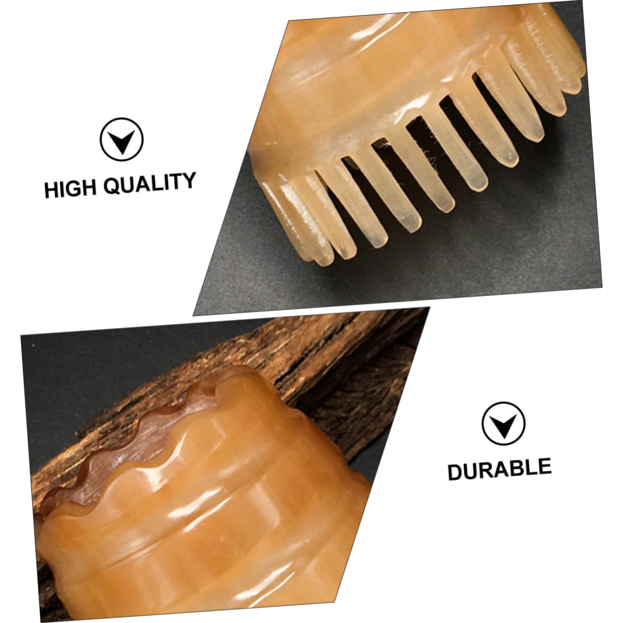 Beavorty 3stücke Natural Shampoo Brush Aus Handgefertigtem Wasserbüffelhorn Kopfhautmassagebürste Für Schmerzfreies Entwirren Zufälliger Farbe Sanfte Massage Für Gesunde Haare