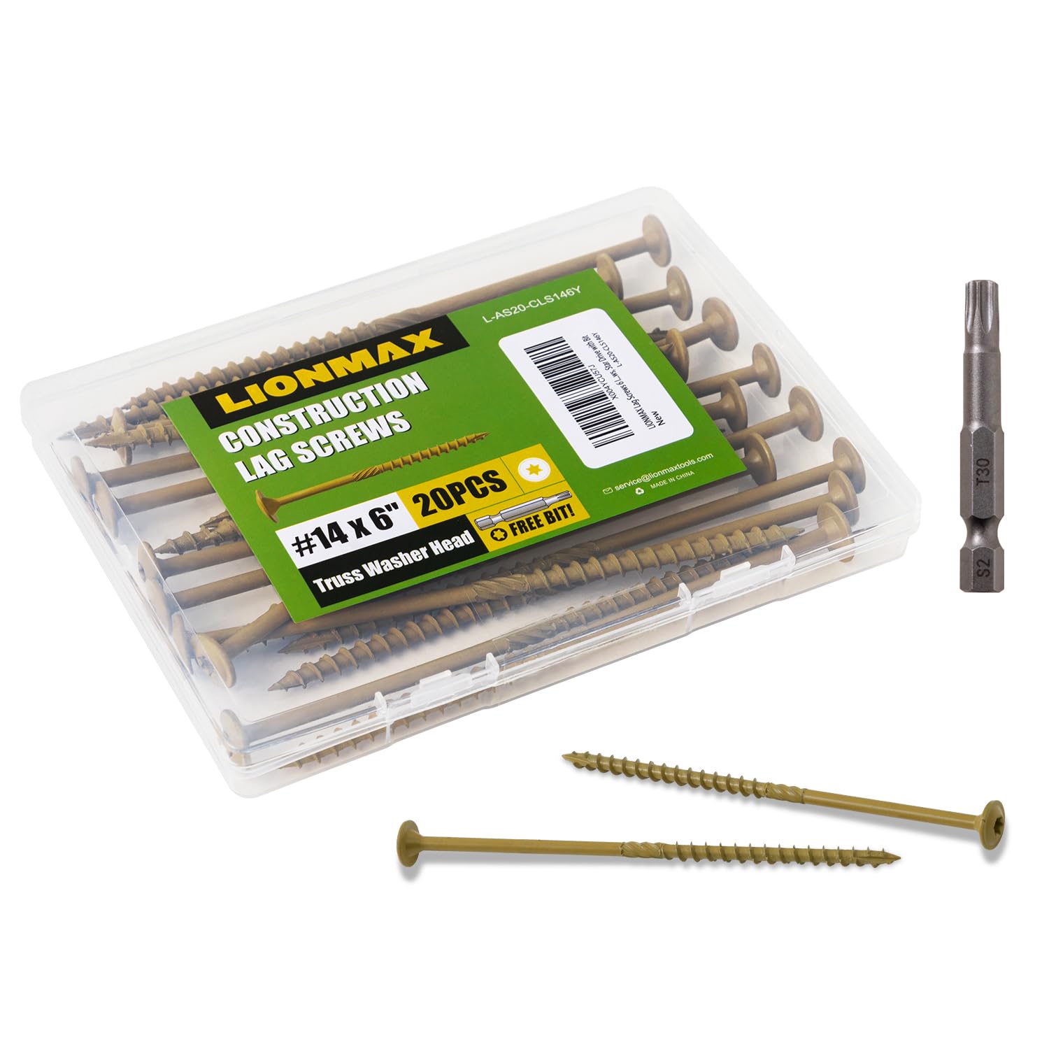 LIONMAX Lag Screws - 3 Inch, 50 PCS -29