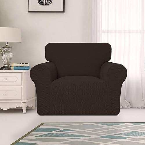 Vista 160 de Easy-Going Funda de sofá reclinable de jacquard elástico, suave de 4 piezas, con lazo elástico, protector de muebles lavable para niños, mascotas