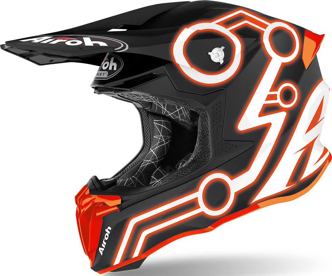 AIROH CASCO TWIST 2.0 NEON ORANGE MATT S