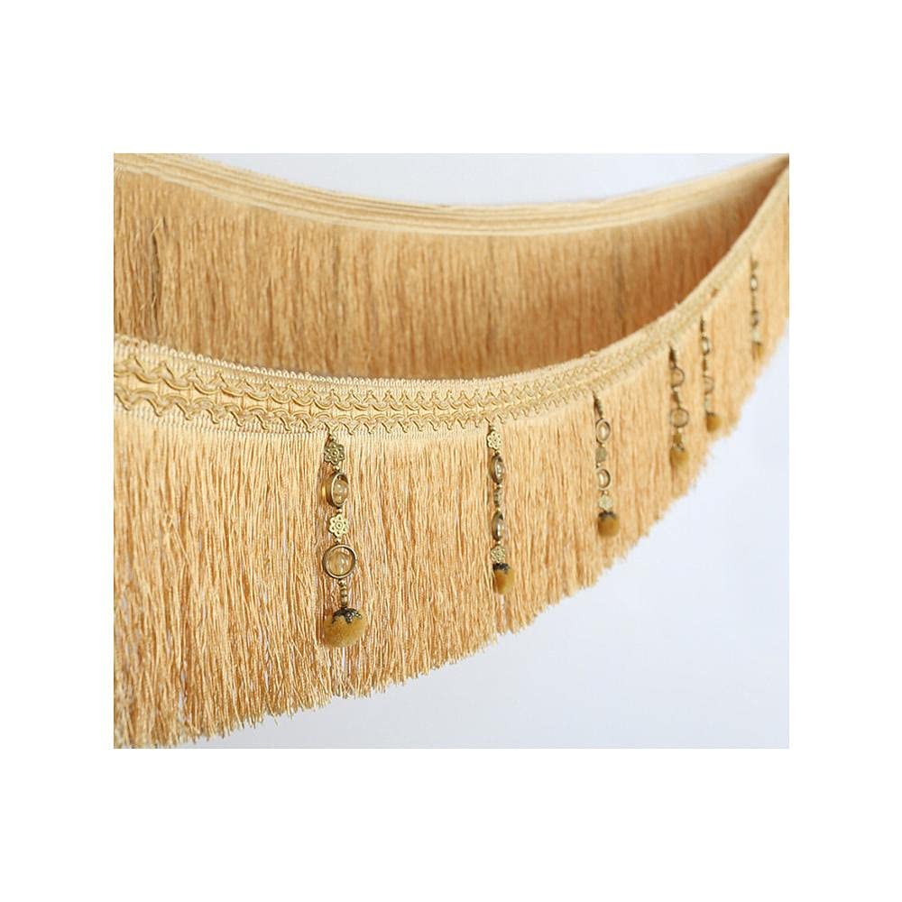 Ruban brodé à franges pour rideaux de salon et nappes de dîner