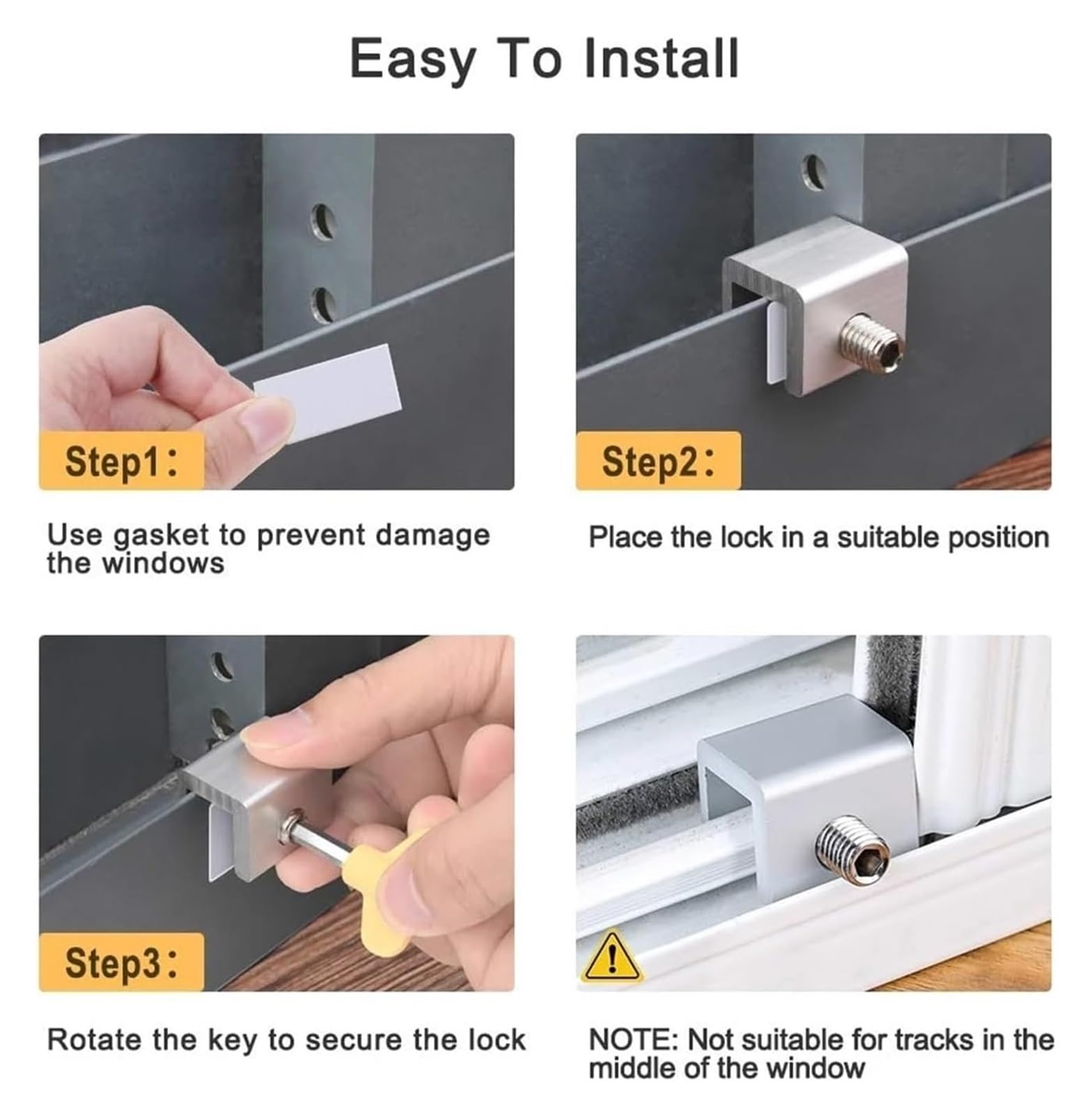 Bloqueador de cerradura, Cerradura de aluminio for ventana con llave for puertas corredizas (paquete 1, 2 y 4 piezas)(7.8mm,1 piece)