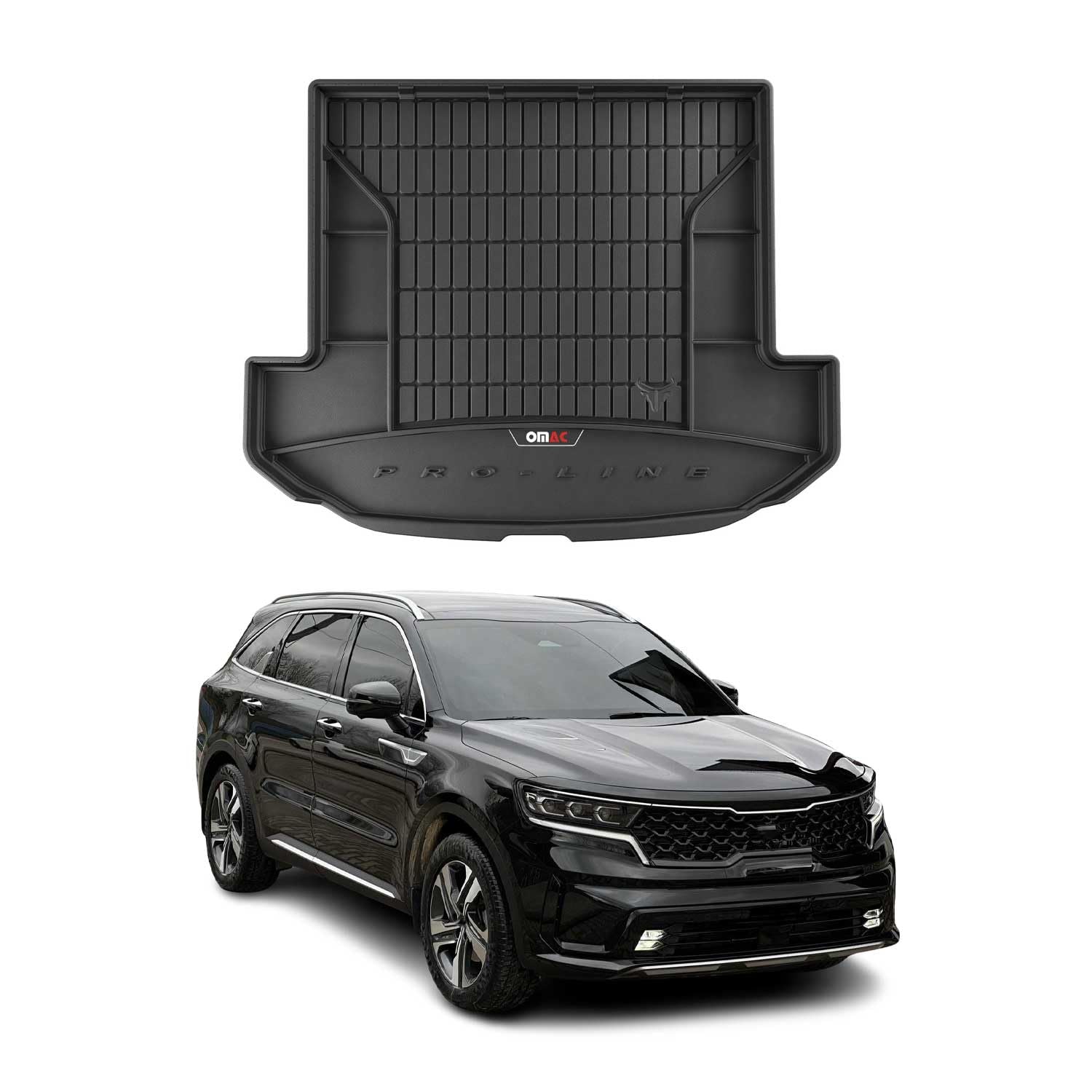 OMAC Guma Mata Bagażnika Pasująca do Kia Sorento Hybrid PHEV 2021-26 Klappbare 3.Rząd