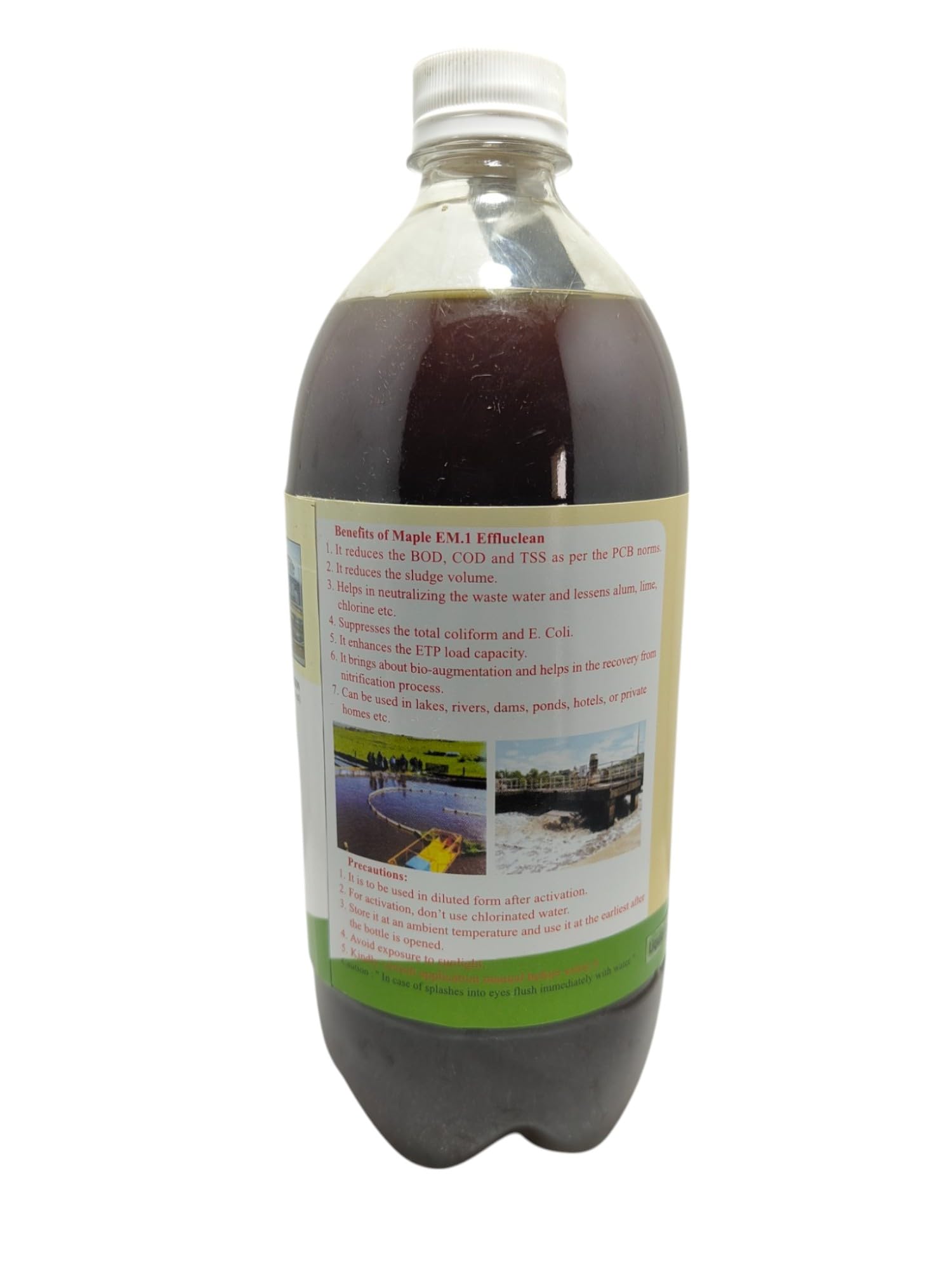 Maple EM.1 Effluclean | Advanced Wastewater Treatment | Eliminates Foul Odor | Eco-Friendly & Non-Toxic | Suitable for Industrial & Municipal Use - Image 2 thumbnail