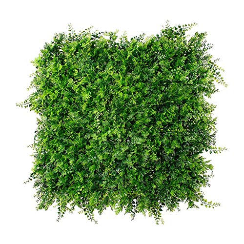 YNFNGXU Hedge 50x50cm Planta Césped Pared Simulación Simulación Rico Brocado De Seda Verde For La Decoración De Jardín Interior Y Exterior