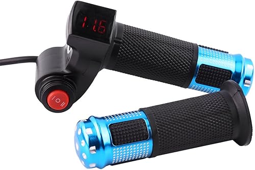 Miniatura 7 de Keenso Acelerador, azul de 3 velocidades de giro del acelerador de la torsión efectiva del acelerador con pantalla LED manija de la pantalla para