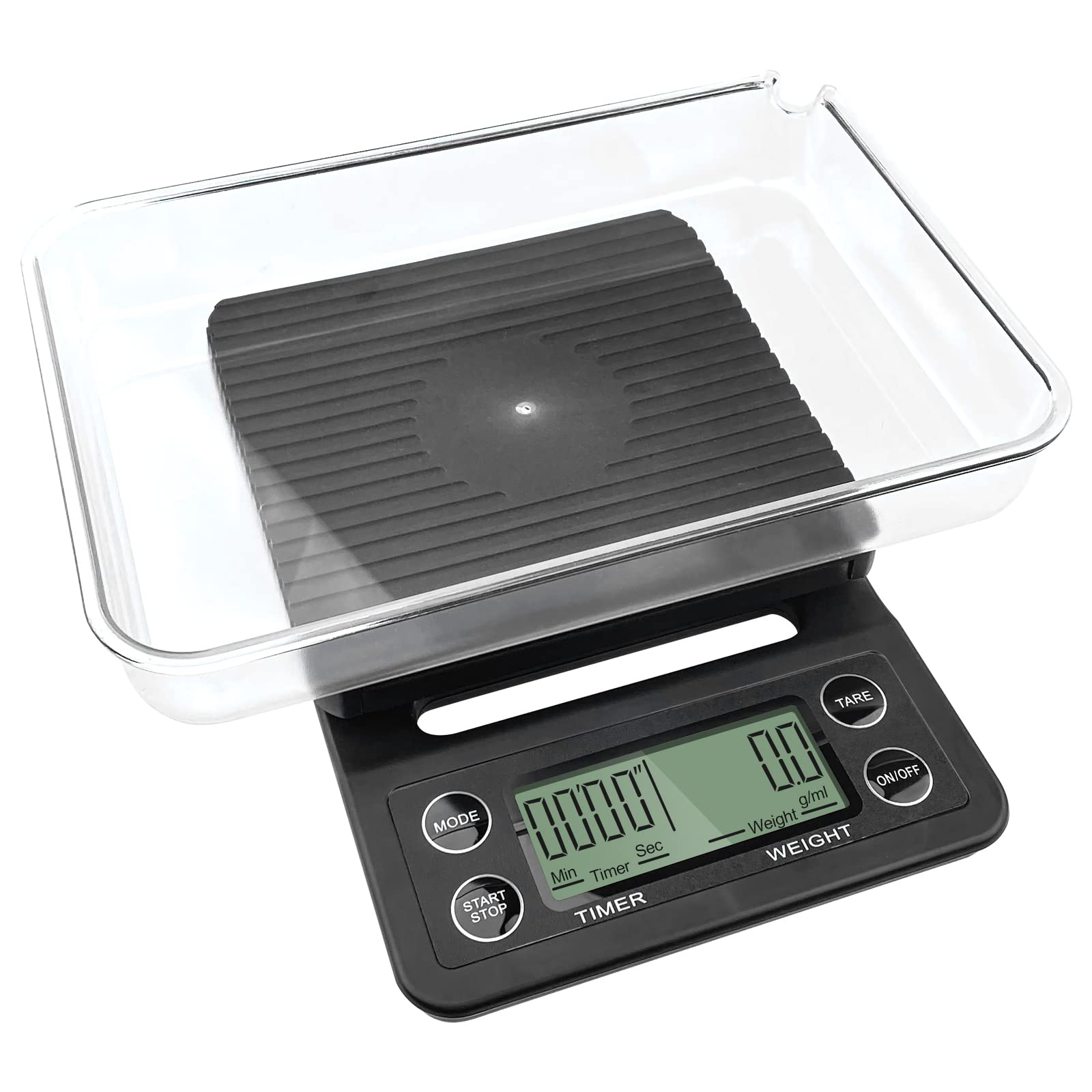 Gvolatee 3kg/0.1g Inox Bilancia Cucina Digitale Elettroniche Con LCD