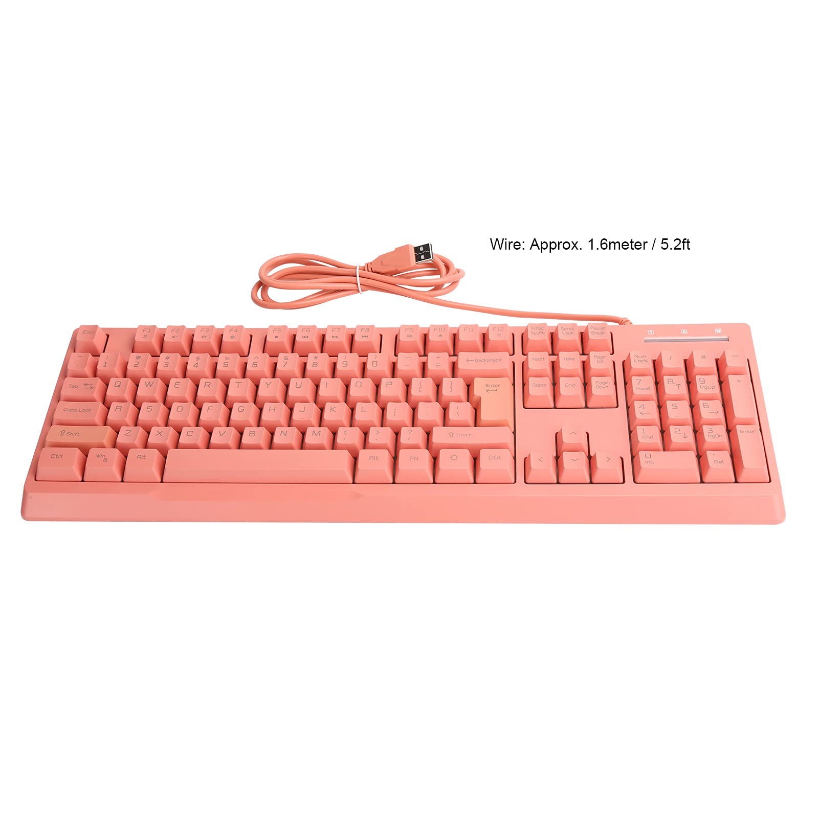 Yosoo Health Gear 104 Klawisze Przewodowa Klawiatura, RGB Podświetlana