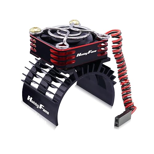 Hobby Fans Ventilador de refrigeración RC Alluminum de 28000 RPM con disipador de calor para coche RC 18 110 540 550 F540 3650 3660