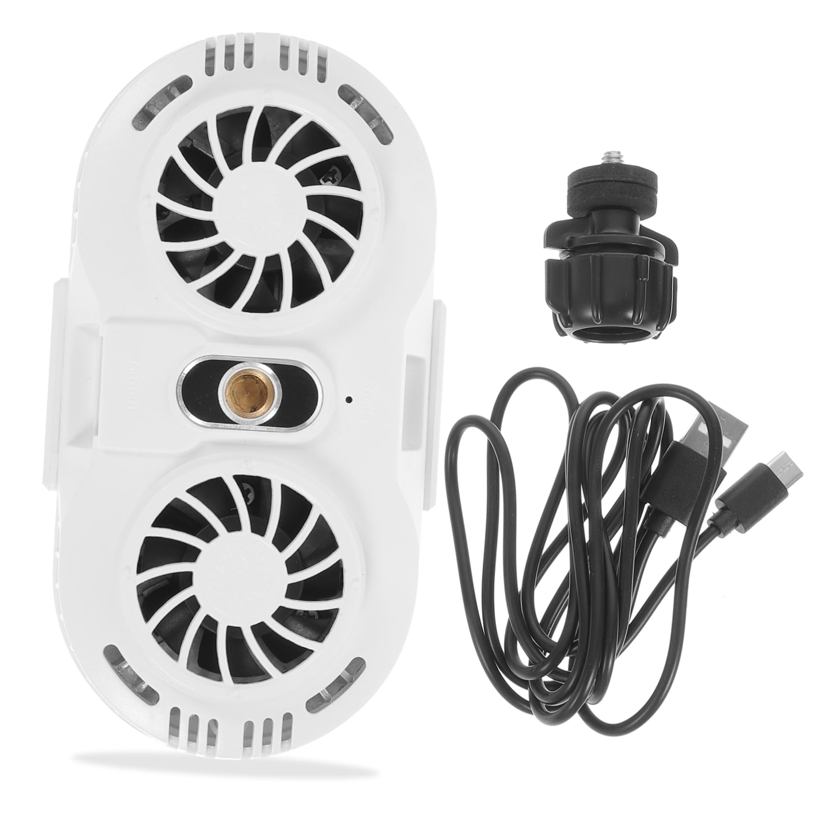 Enfriador para Móvil con Doble Ventilador Silencioso Disipador Térmico de Semiconductor Clip Retráctil para Smartphones de Enfriamiento Rápido para Gaming y Streaming