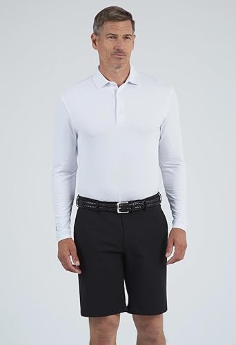 Miniatura 3 de IBKUL Athleisure Wear - Polo de manga larga con protección solar UPF 50+ Icefil Cooling Tech 95199 para hombre