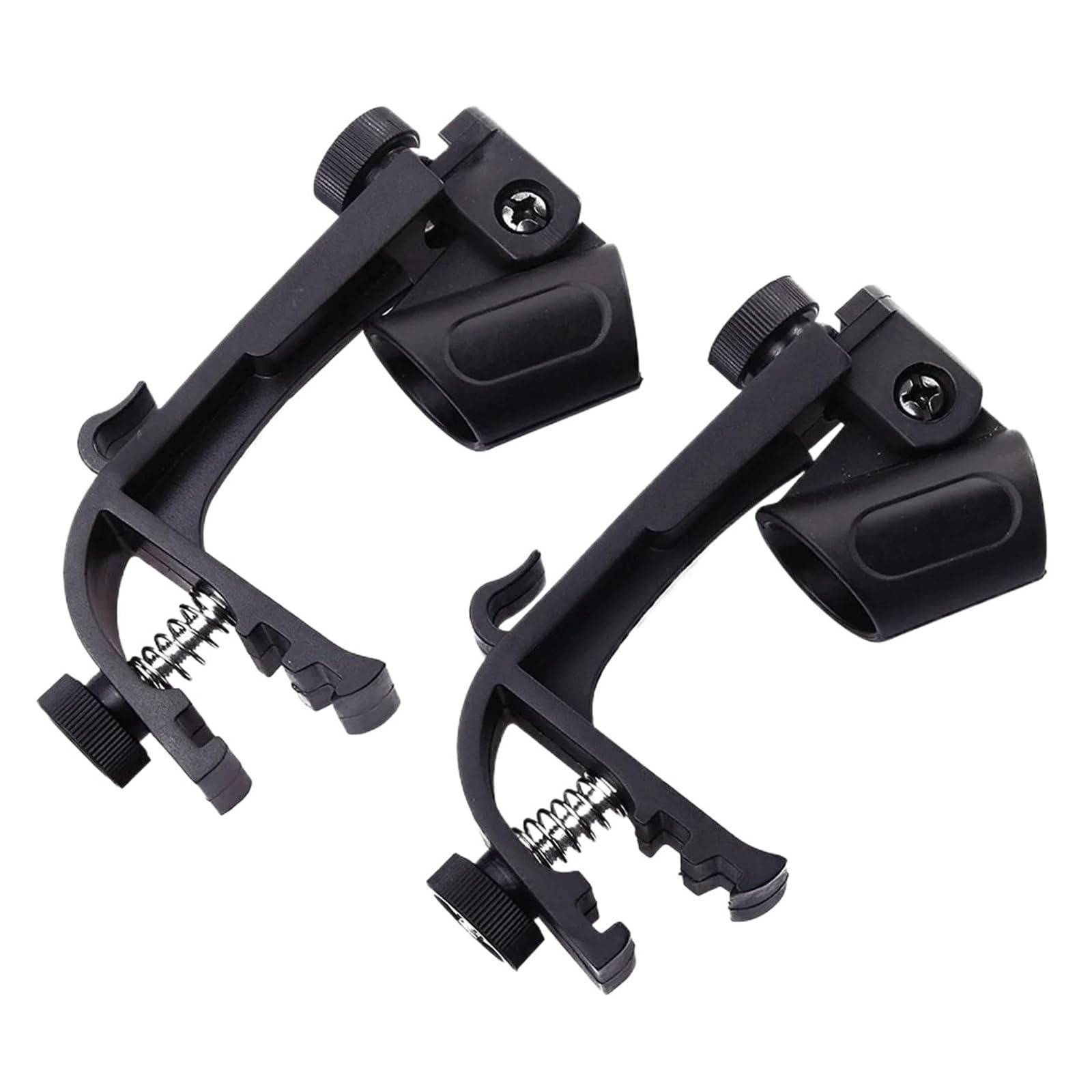 Wjiayao One Color Drum Microphone Clips 2Pcs Adjustable Anti Shake Drum Clip Microphone Holder Clamp Shockproof Mic Mount For Handheld Microphones Compatible